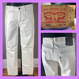 Levi’s 511 White Denim Jeans - 34/34